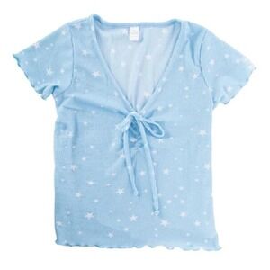 Y2K Vintage Short Sleeve Star Women's Top Size Medium